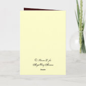 Autumn Song Erntedank Gedicht Grußkarten Feiertagskarte (Rückseite)