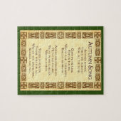 Autumn Song Erntedank Harvest Gedicht Puzzle (Horizontal)