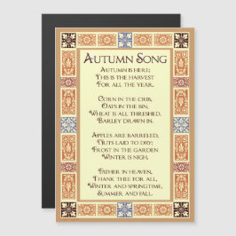 Autumn Song Harvest Art Magnet