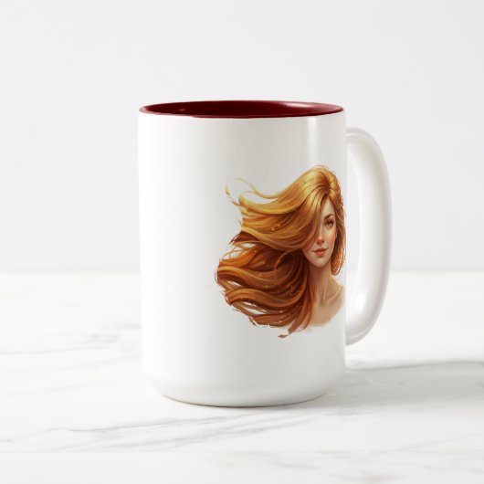 Autumn Soul | Timeless Beauty Seasonal Collection Zweifarbige Tasse (VorderseiteRechts)