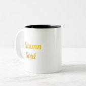 Autumn Soul | Timeless Beauty Seasonal Collection Zweifarbige Tasse (Vorderseite Links)