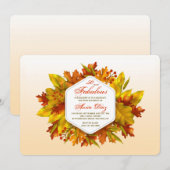 Autumn Splendor Einladung (Vorne/Hinten)