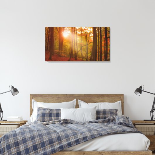 Autumn Splendor Leinwanddruck (Insitu (Schlafzimmer))
