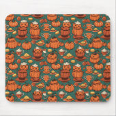 Autumn Spooky Pumpkin Pizzazz Party Mousepad (Vorne)
