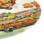 Autumn Squirrel Art Schneidebrett (Ecke)