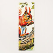 Autumn Squirrel Art Yogamatte (Rückseite)