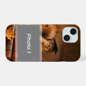 Autumn Squirrel Back to School Teacher iPhone Case 15 Hülle (Rückseite (Horizontal))
