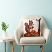 🐿️ Autumn Squirrel Decorative Pillow Kissen (Stuhl )