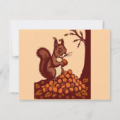 🐿️ Autumn Squirrel Invitation Card Einladung (Vorderseite)