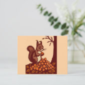 🐿️ Autumn Squirrel Invitation Card Einladung (Stehend Vorderseite)