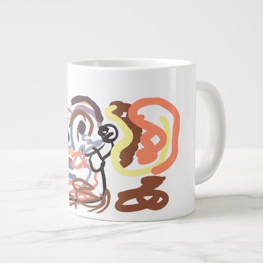 Autumn squirrel Joy Jumbo-Tasse (Vorderseite Rechts)