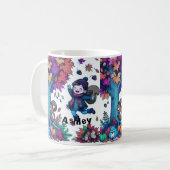 Autumn Squirrel Kid Leaf Watercolor Kaffeetasse (Vorderseite Links)