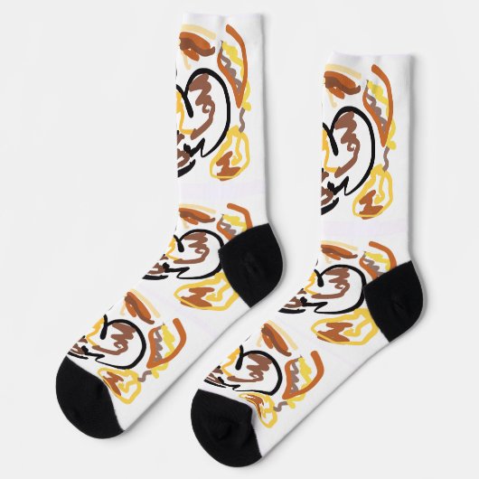 autumn squirrel kind socken (Linkes Detail)
