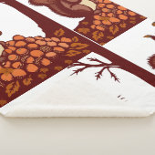 🐿️ Autumn Squirrel Sherpa Blanket - Fall Forest Sherpadecke (3/4)