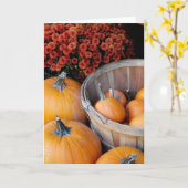 'Autumn still life' Blank Greycard Karte (Gelbe Blume)