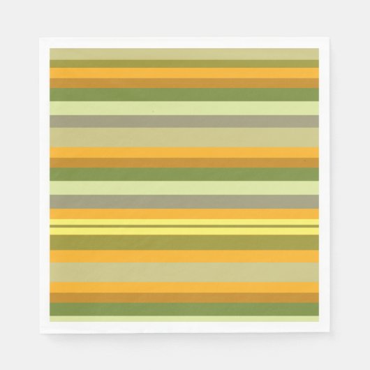 Autumn Stripes Paper Napkin Serviette (Vorderseite)