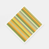 Autumn Stripes Paper Napkin Serviette (Ecke)