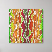 AUTUMN STRIPES STRETCHED CANVAS DRUCKEN