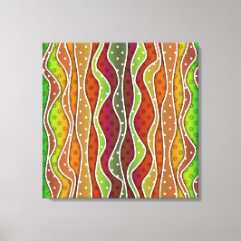 AUTUMN STRIPES STRETCHED CANVAS DRUCKEN LEINWANDDRUCK