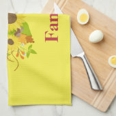 Autumn Sunflower Beauty Geschirrtuch (Viertel Falte)