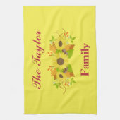 Autumn Sunflower Beauty Geschirrtuch (Vertikal)