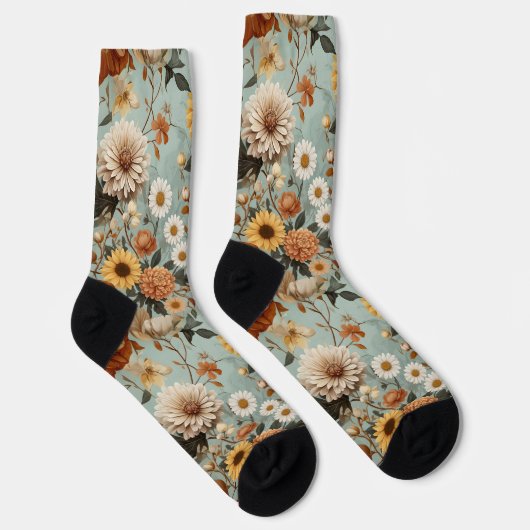Autumn Sunflower Socken (Rechts)