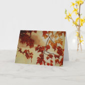 Autumn Sunrise Grußkartenkünstlerin Alison Galvan Karte (Gelbe Blume)