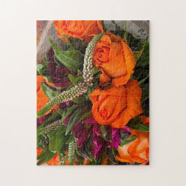 Autumn Sunset Bouquet Puzzle, 11" x 14", 252 pcs Puzzle