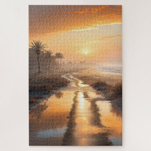Autumn Sunset in Nature Puzzle (Vertikal)