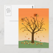 Autumn Sunset Post Card Postkarte (Vorne/Hinten)