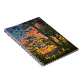 "Autumn Sunset" SpiralNotebook Notizblock (Rechte Seite)
