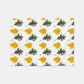 Autumn Symmetry Leaf Pattern Fleecedecke (Vorderseite (Horizontal))