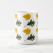 Autumn Symmetry Leaf Pattern Kaffeetasse (Mittel)