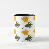 Autumn Symmetry Leaf Pattern Tasse (Zentrum)