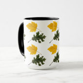 Autumn Symmetry Leaf Pattern Tasse (Vorderseite Links)