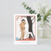Autumn Symphony George Barbier Fashion Postcard Postkarte (Stehend Vorderseite)