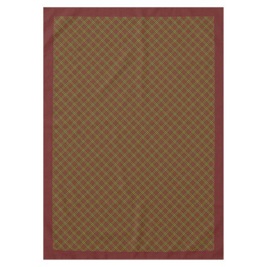 Autumn Tartan Tablecloth Elegant Checkered Style Tischdecke (Vorderseite)