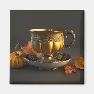 Autumn Teacup Magnet