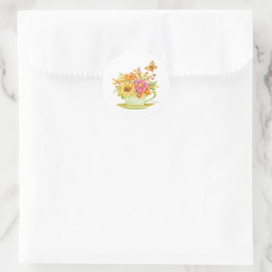 Autumn Teacup Sticker (Tasche)