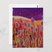 Autumn Teasels Postkarte (Vorne/Hinten)