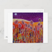 Autumn Teasels Postkarte (Vorne/Hinten)
