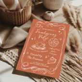 Autumn Terracotta Friendsgiving Dinner Party Einladung