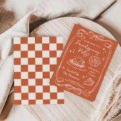 Autumn Terracotta Friendsgiving Dinner Party Einladung