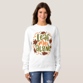 AUTUMN THEMA FUNNY LEAF MIR ALLEIN SWEATSHIRT (Vorne ganz)
