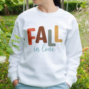 AUTUMN THEMA FUNNY ROMANTIC FALL IN LIEBE SWEATSHIRT