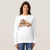 AUTUMN THEMA RETRO GROOVY AUTUMN GNOMES SWEATSHIRT (Vorne ganz)