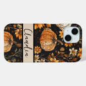 Autumn Theme Pumpkins Case-Mate iPhone Hülle (Rückseite (Horizontal))