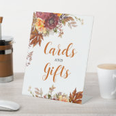 Autumn themed Cards & Gift Pedestal Sign Sockelschild (In SItu)