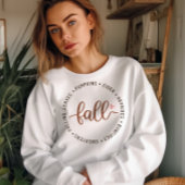 AUTUMN THEMED FALLING BLÄTTER, CIDER, PUMPKINS SWEATSHIRT