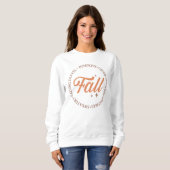 AUTUMN THEMED FALLING BLÄTTER, PUMPKINS, CIDER SWEATSHIRT (Vorne ganz)